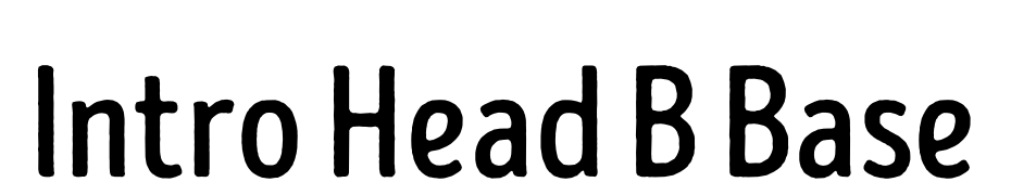 Intro Head B Base Font Download Free